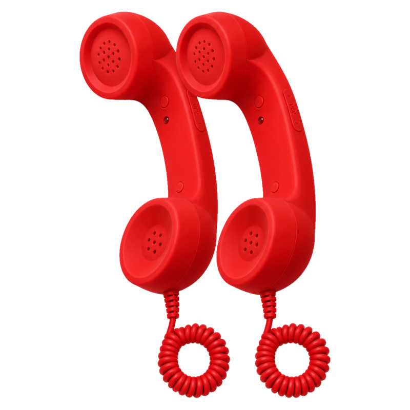 DialBop pack of 2 red handsets